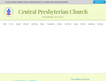 Tablet Screenshot of centralpresbyterian.net